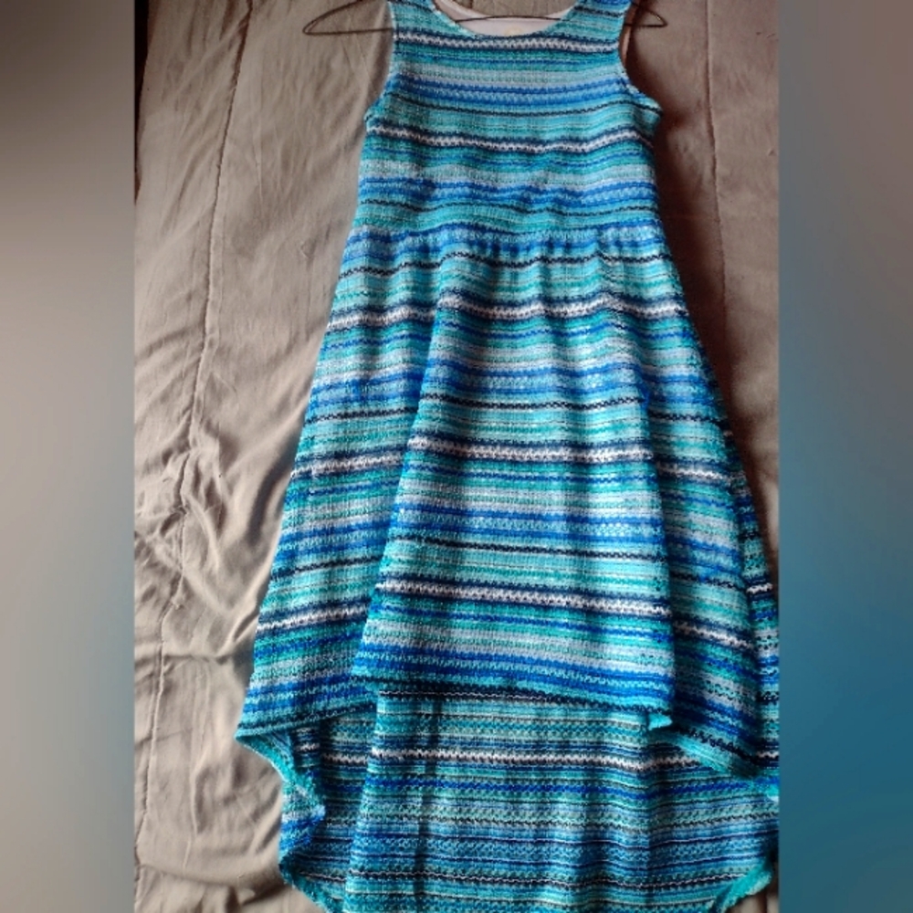Multi shade blue dress